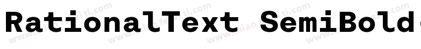 RationalText SemiBold字体转换